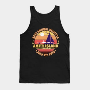 Amity Island 50th Annual Regatta July 4th 1975 Welcomes You Tank Top